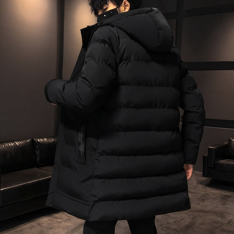 Long Puffer Jacket Back View