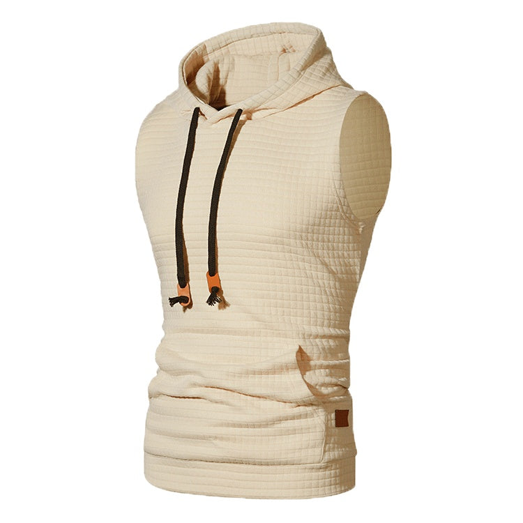 Sleeveless Hooded Tank Back View