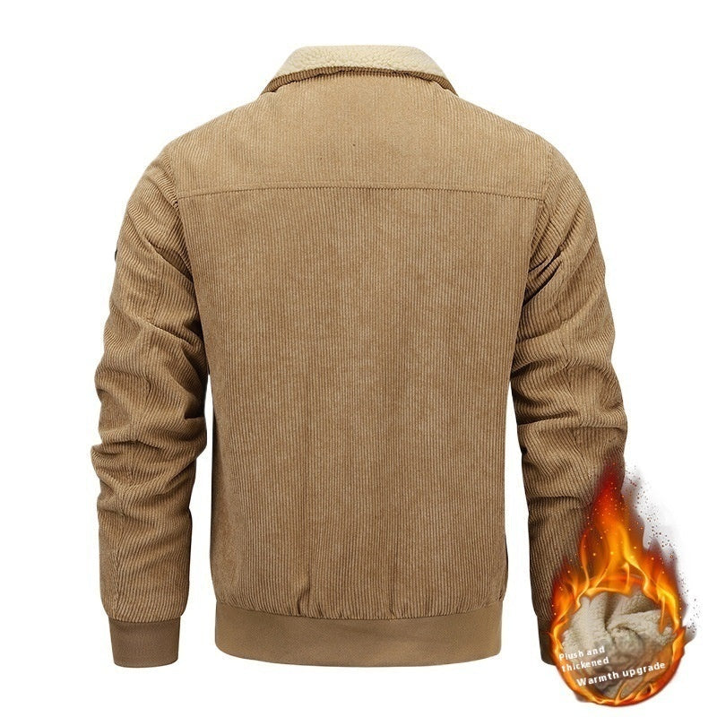 Sherpa-Lined Corduroy Jacket Interior