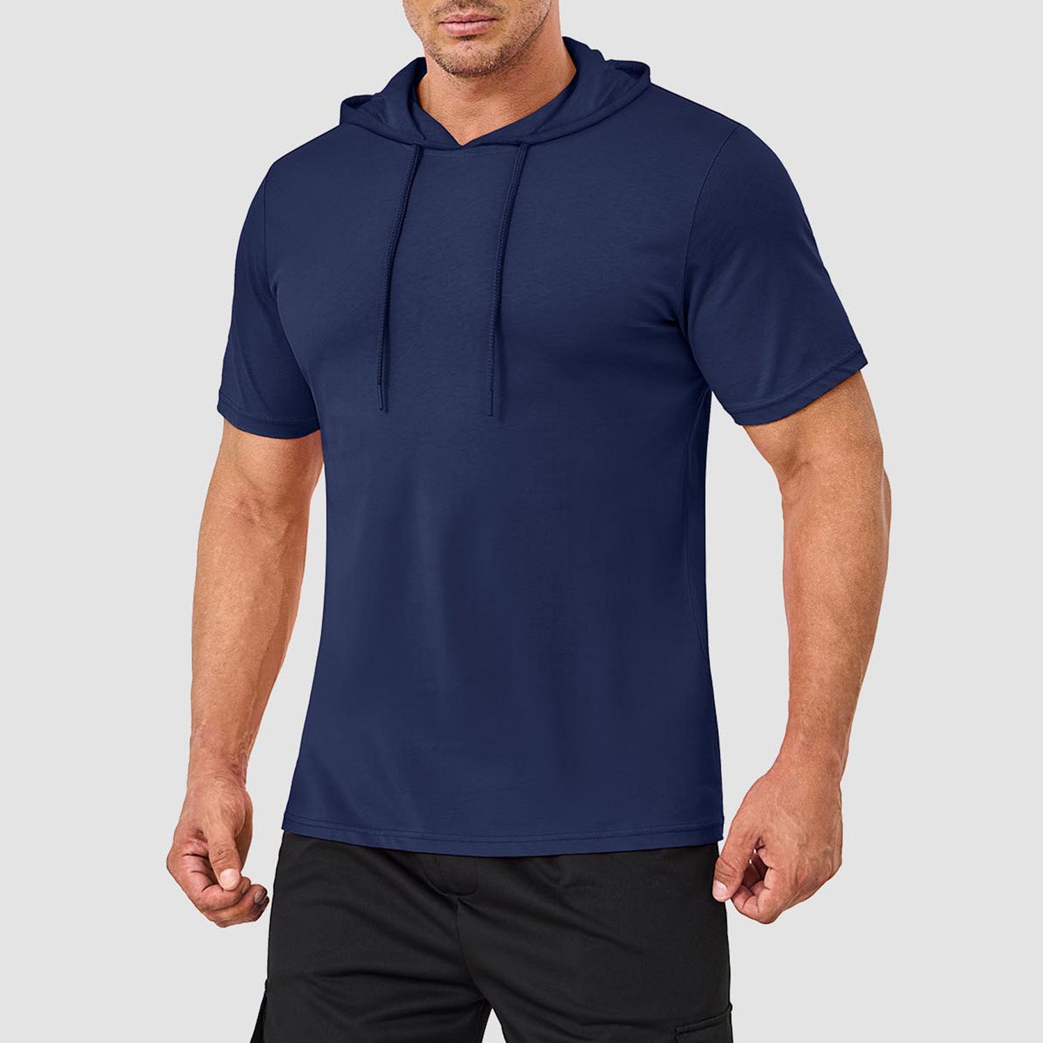 Short-Sleeve Hoodie T-Shirt Back View