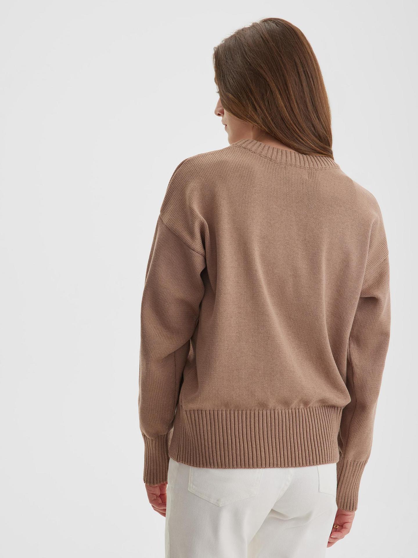 Minimalist Knit Sweater - Side View