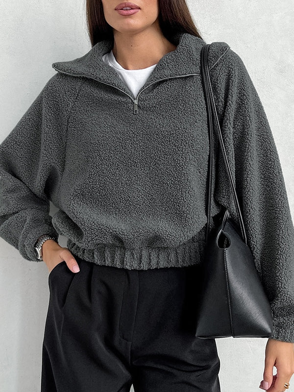 Half-Zip Fleece Pullover - Side View