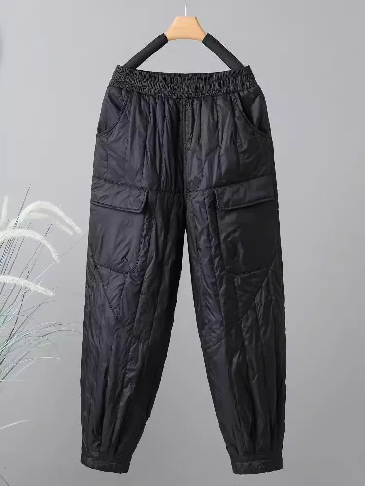 Relaxed Fit Cargo Pants Black